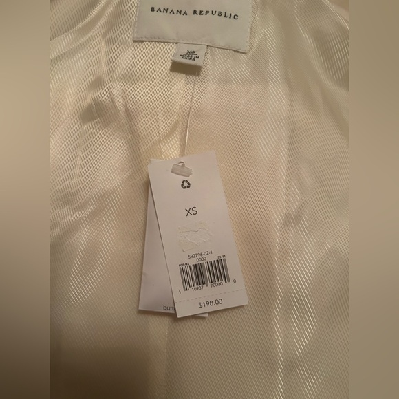NWT Banana Republic Wool-blend Peacoat XS Off White - Picture 4 of 9